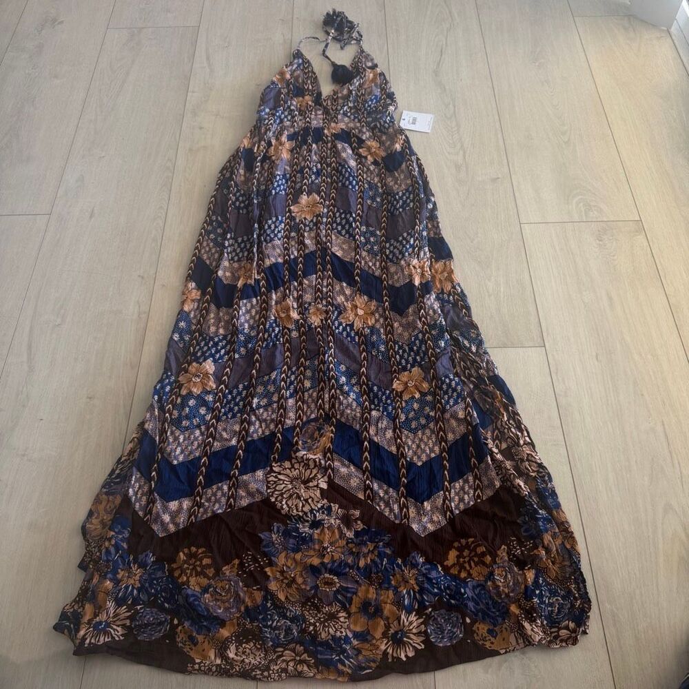 O'Neil Annalisa Halter Floral Printed Maxi Dress size s
